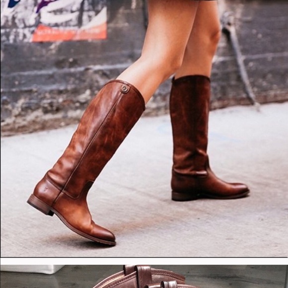 frye melissa boot cognac